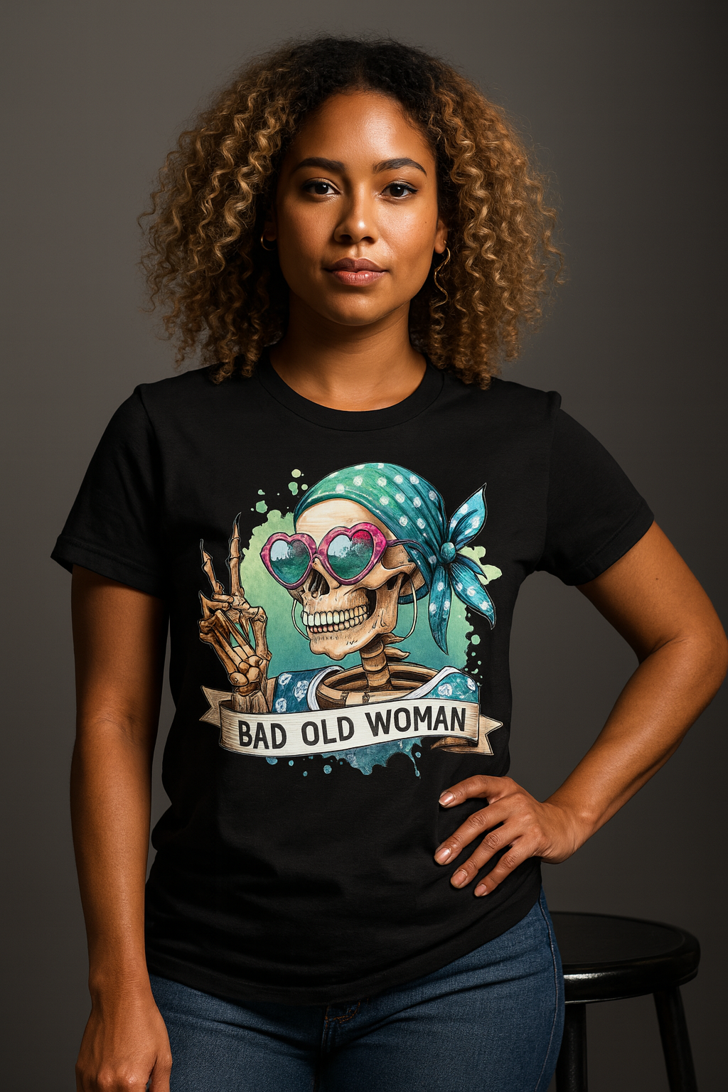Bad Old  Skull Women's Relaxed T-Shirt