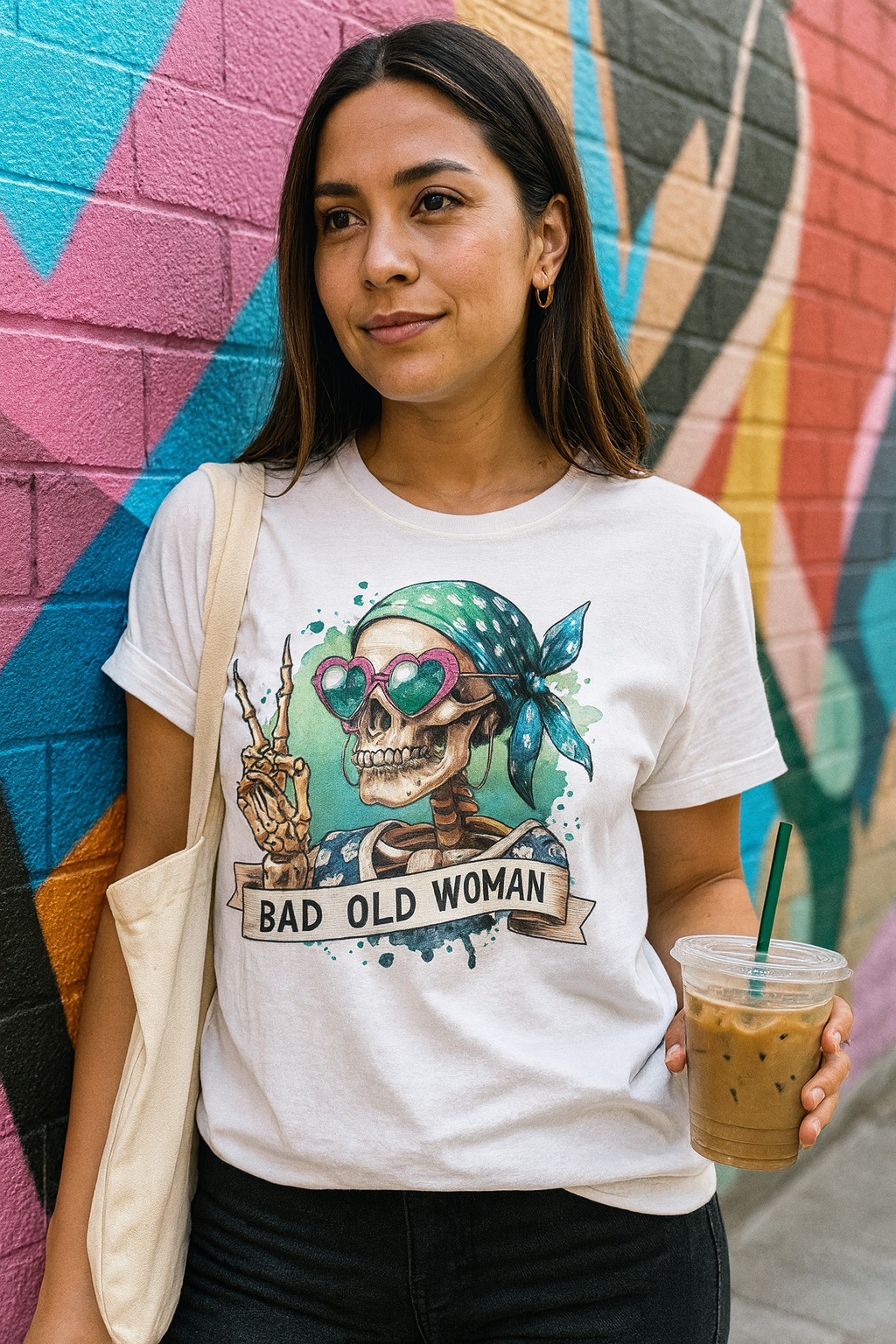Bad Old  Skull Women's Relaxed T-Shirt