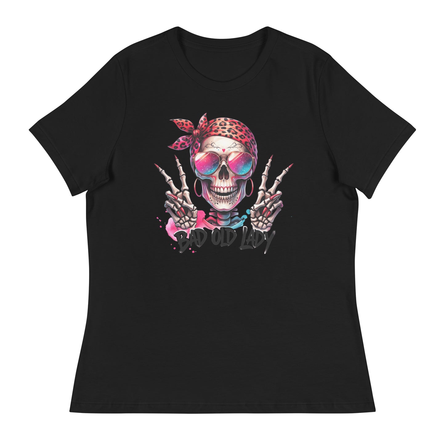 Hipster Bad Old Lady Women's Relaxed T-Shirt