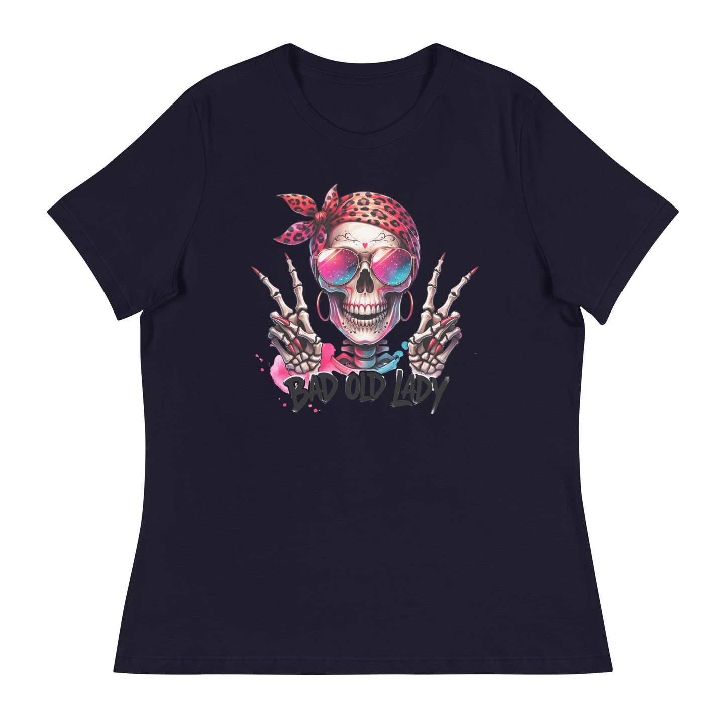 Hipster Bad Old Lady Women's Relaxed T-Shirt