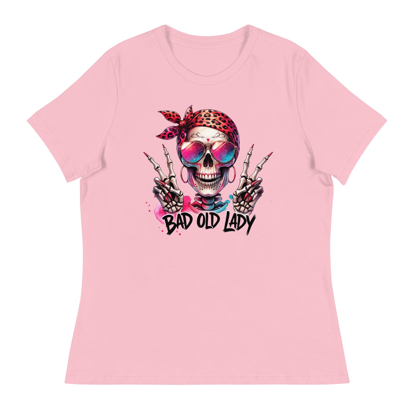 Hipster Bad Old Lady Women's Relaxed T-Shirt