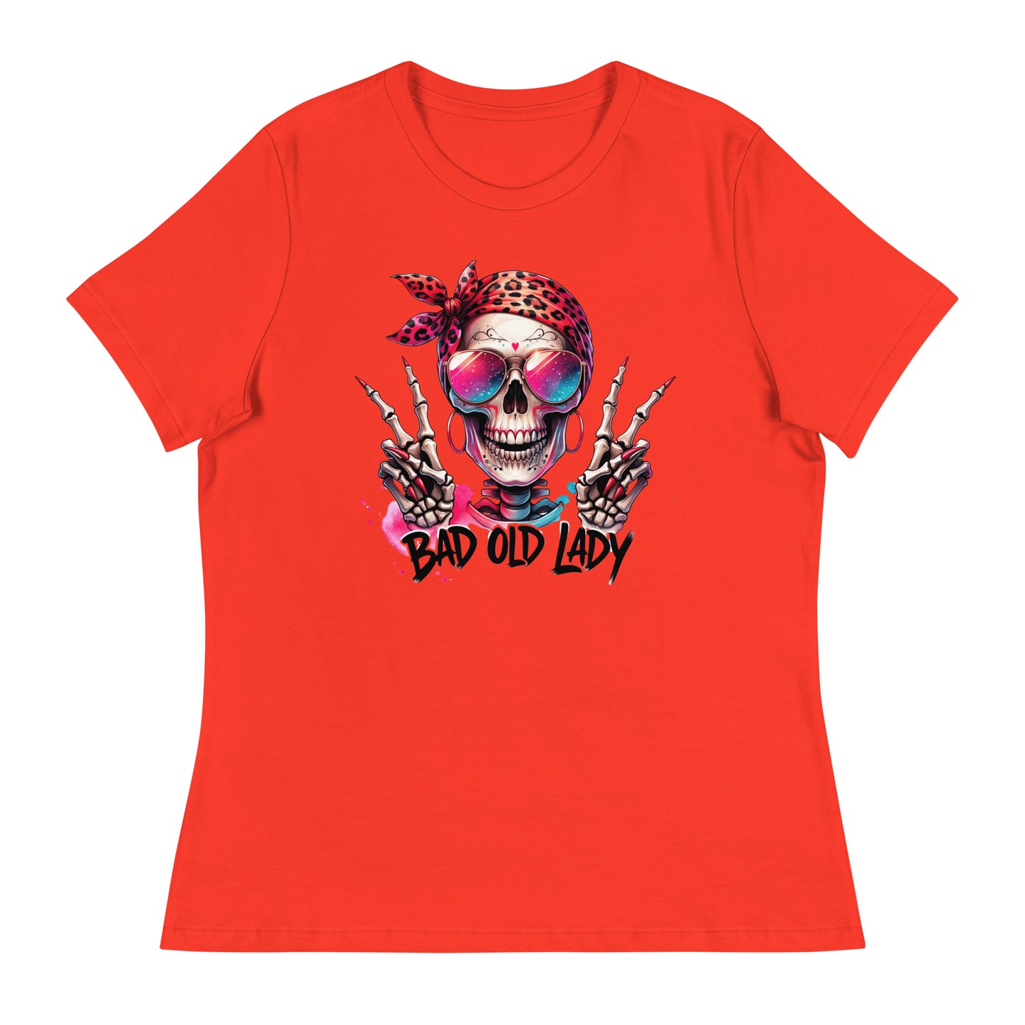 Hipster Bad Old Lady Women's Relaxed T-Shirt